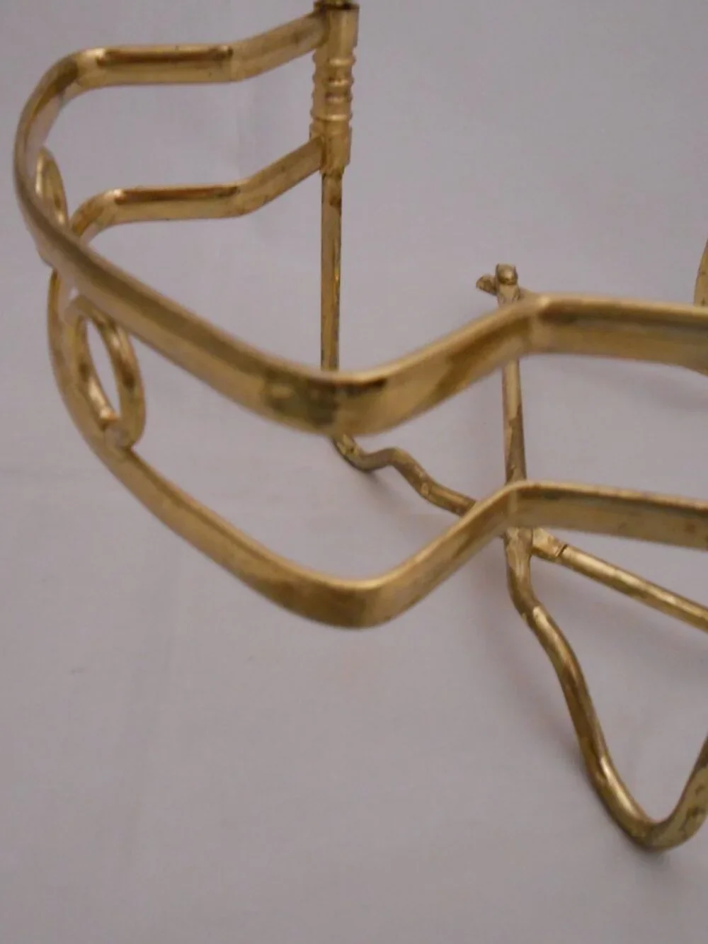 Vintage Brass Casserole Dish Holder, Expandable, Serving/Dining, Kitchen, Gold